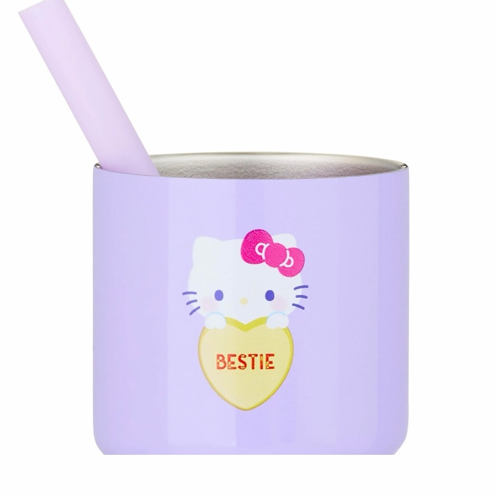Pompompurin & Hello Kitty 3 oz Stainless Steel Mini Tumbler w/o Handle - Picture 3 of 5